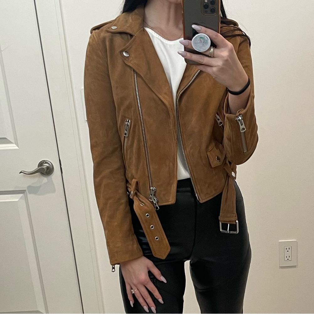 Wilfred Aritzia Lennon Suede Leather Jacket